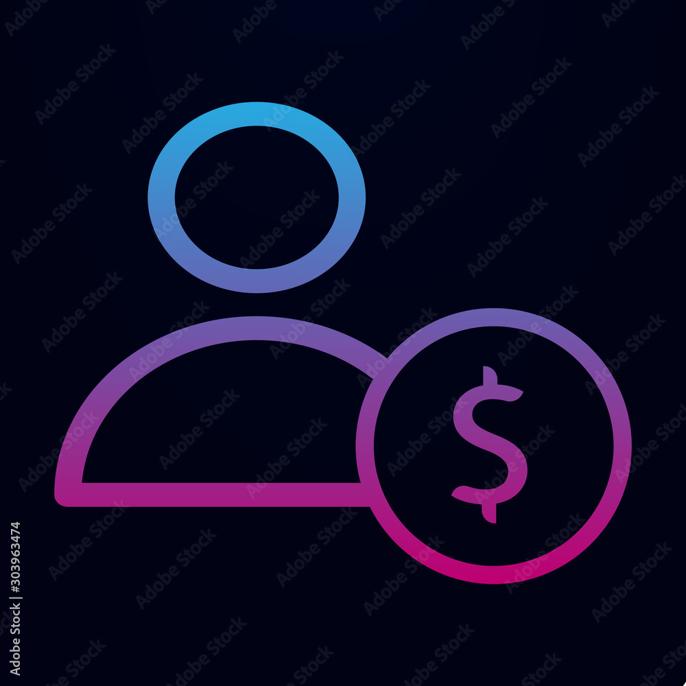 Man with dollar vector sketch nolan icon. Simple thin line, outline vector of finance icons for ui and ux, website or mobile application Man with dollar vector sketch nolan icon. Simple thin line, outline vector of finance icons for ui and ux, website or mobile application