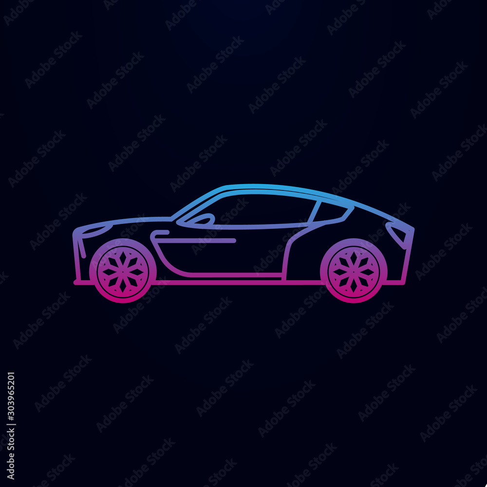 A new generation car nolan icon. Simple thin line, outline vector of generation icons for ui and ux, website or mobile application