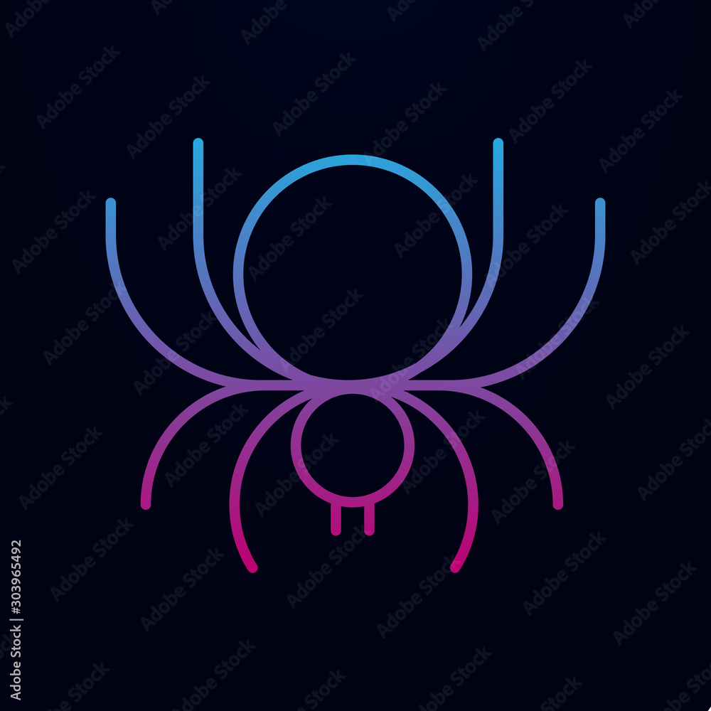 Spyder halloween nolan icon. Simple thin line, outline vector of halloween icons for ui and ux, website or mobile application Spyder halloween nolan icon. Simple thin line, outline vector of halloween icons for ui and ux, website or mobile application