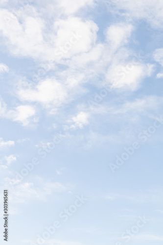 Fototapeta Naklejka Na Ścianę i Meble -  Blue sky background with white clouds, high clouds. Altostratus, Cirrocumulus, Cirrus.