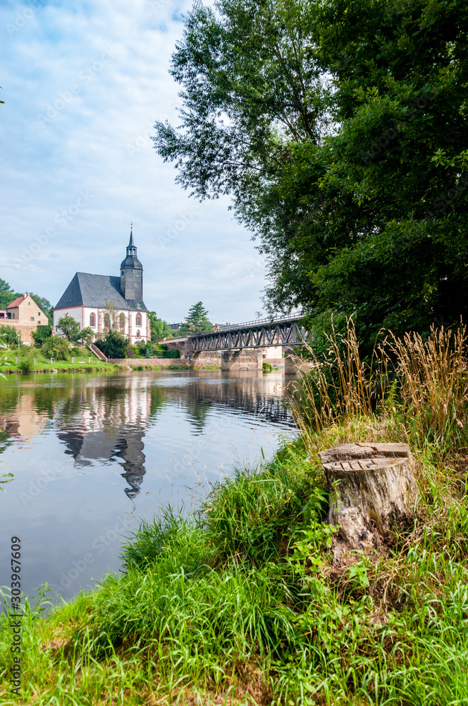 Fototapeta premium Rochlitz Schloss, Muldental - Grimma, Leipzig, Sachsen