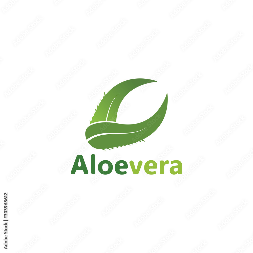 Aloe vera logo vector illustration template Aloe vera logo vector illustration template