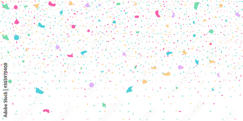 Abstract flying confetti.