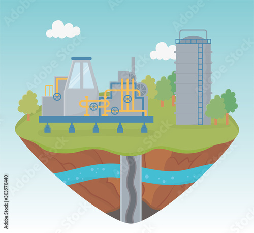 tank pipeline production process exploration fracking