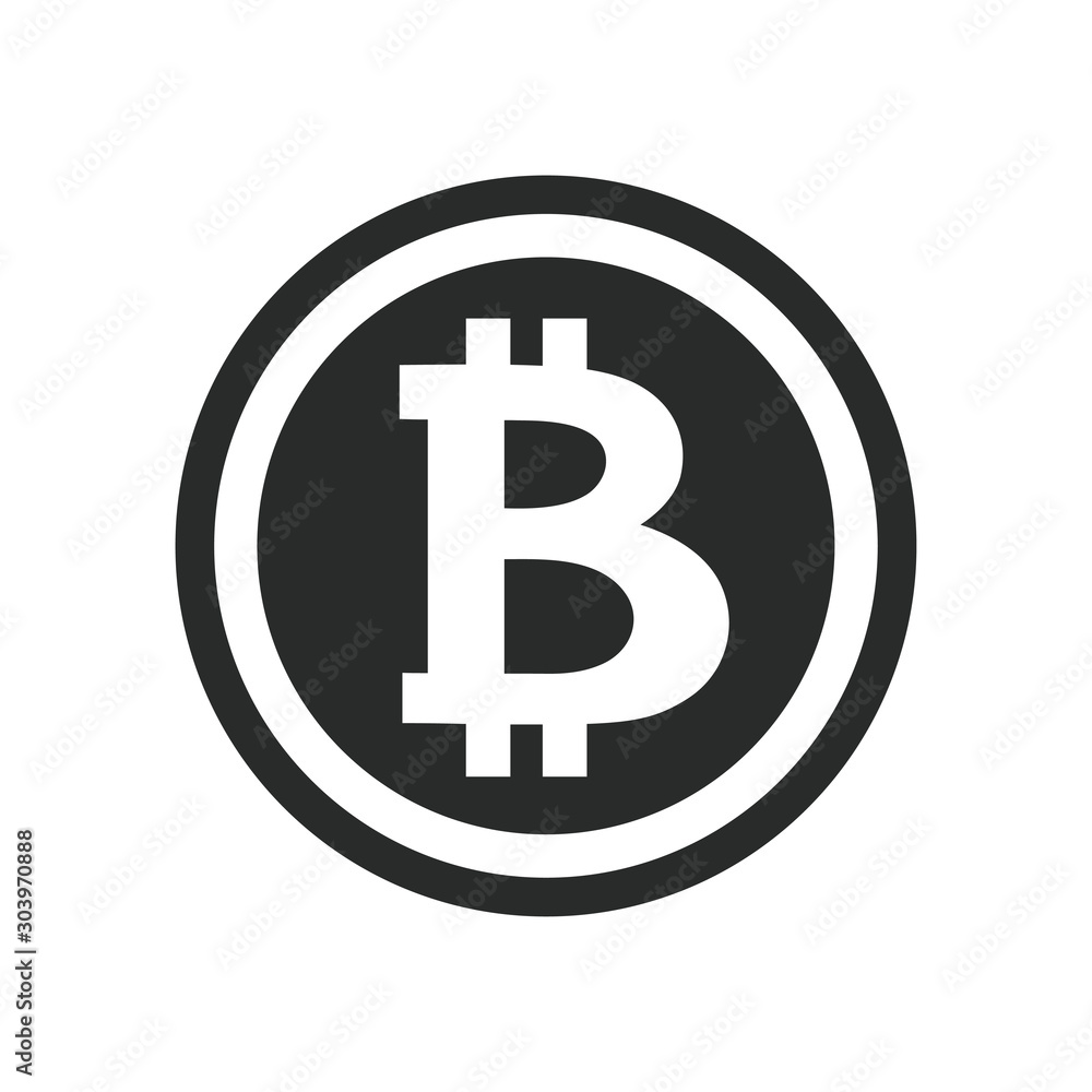 bitcoin currency icon vector design illustration bitcoin currency icon vector design illustration