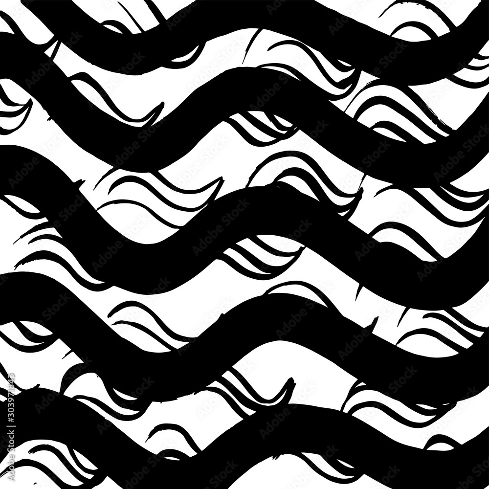Grunge brush pattern. Texture. White and black vector. Grunge brush pattern. Texture. White and black vector.