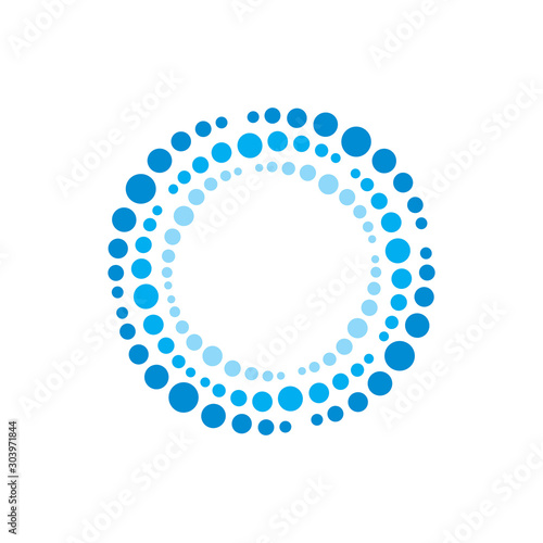 Bulb water Logo, Circle Logo