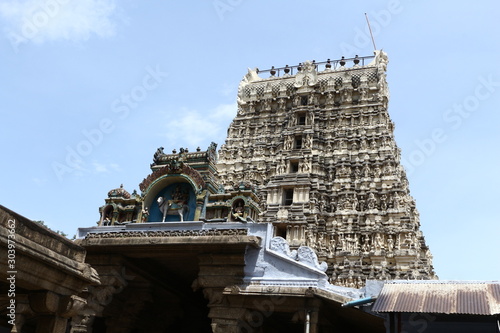 Temple in papanasam, Tamil Nadu, India. photo