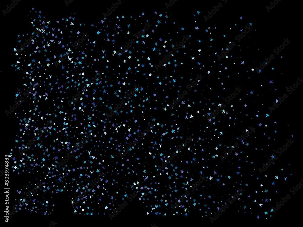 Falling blue stars. Falling blue stars.