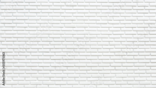 White wall background and textured  Pattern of brick and block concrete wall