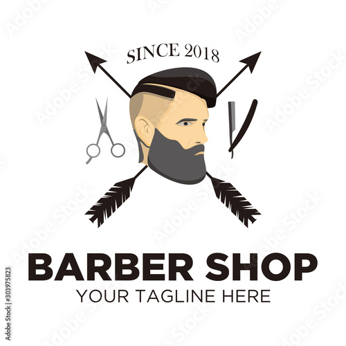 Barber Shop Logo photo