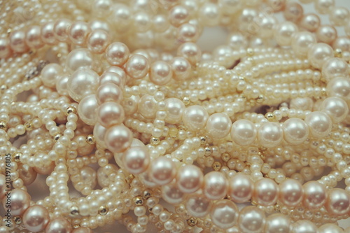 pearls necklaces texture background