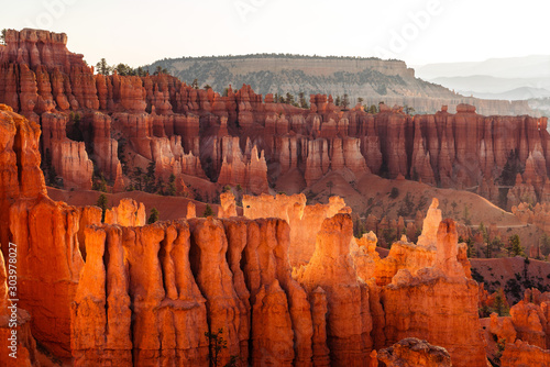 Winter Morning at Bryce Canyon Utah inside Bryce Canyon National Park.