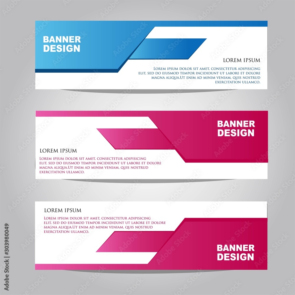 3 Set Travel Banner Vektor Template untuk Web dan Businees Template dengan Flat Linear Modern Style - Editable dan Printable