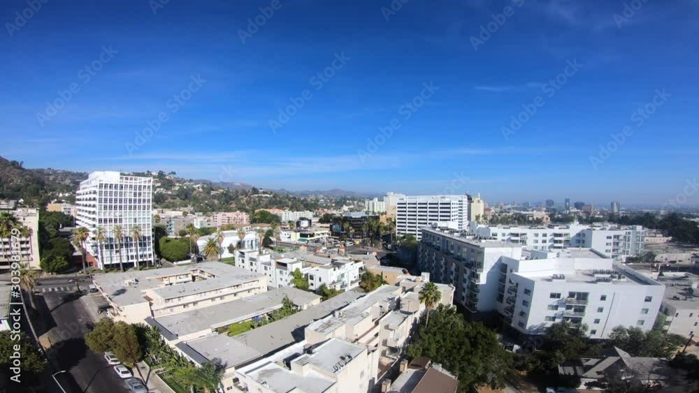 Rise up above Hollywood & La Brea Intersection near Hollywood Boulevard in Hollywood California Rise up above Hollywood & La Brea Intersection near Hollywood Boulevard in Hollywood California