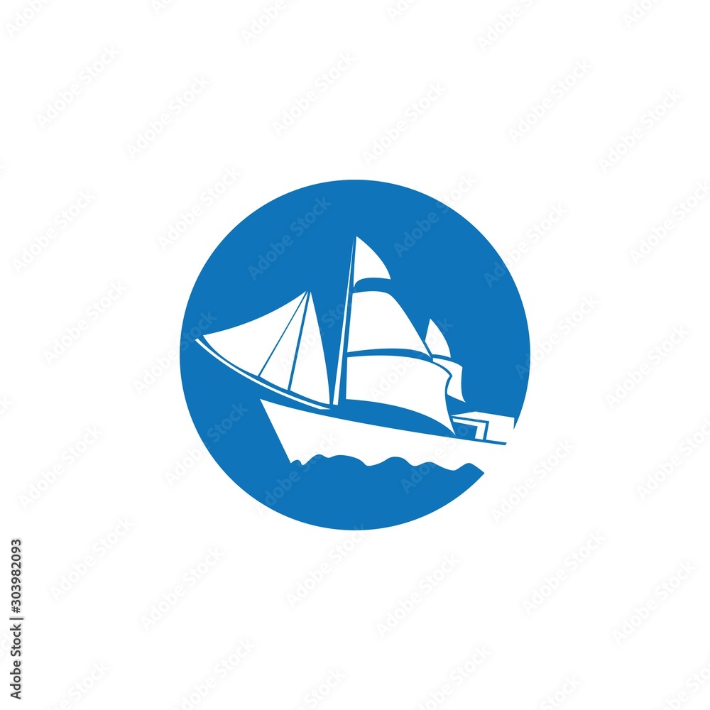 ship logo vector template icon ship logo vector template icon