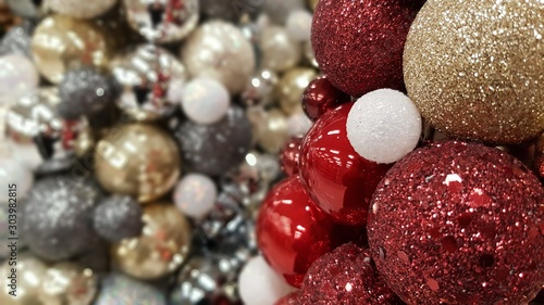 Christmas decorations background 
