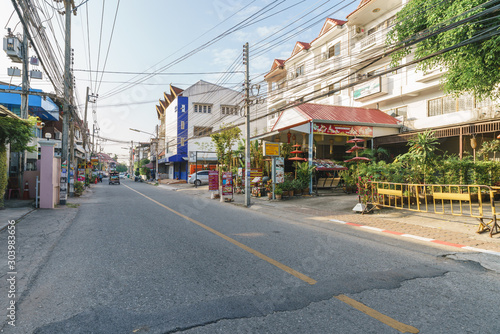 Street view in a sunny day in Chiang Mai