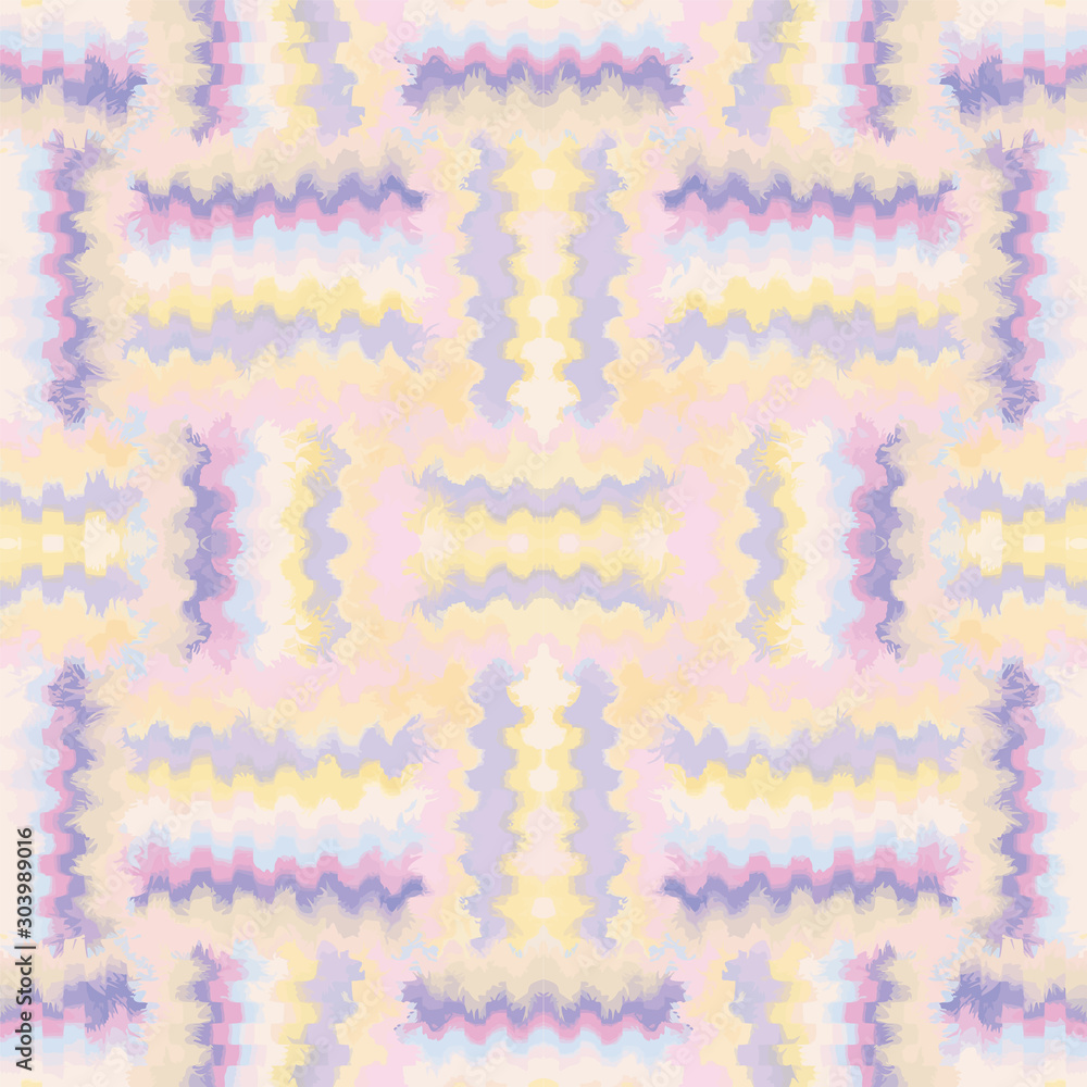 Grunge striped zigzag symmetricai seamless pattern in pastel colors Grunge striped zigzag symmetricai seamless pattern in pastel colors