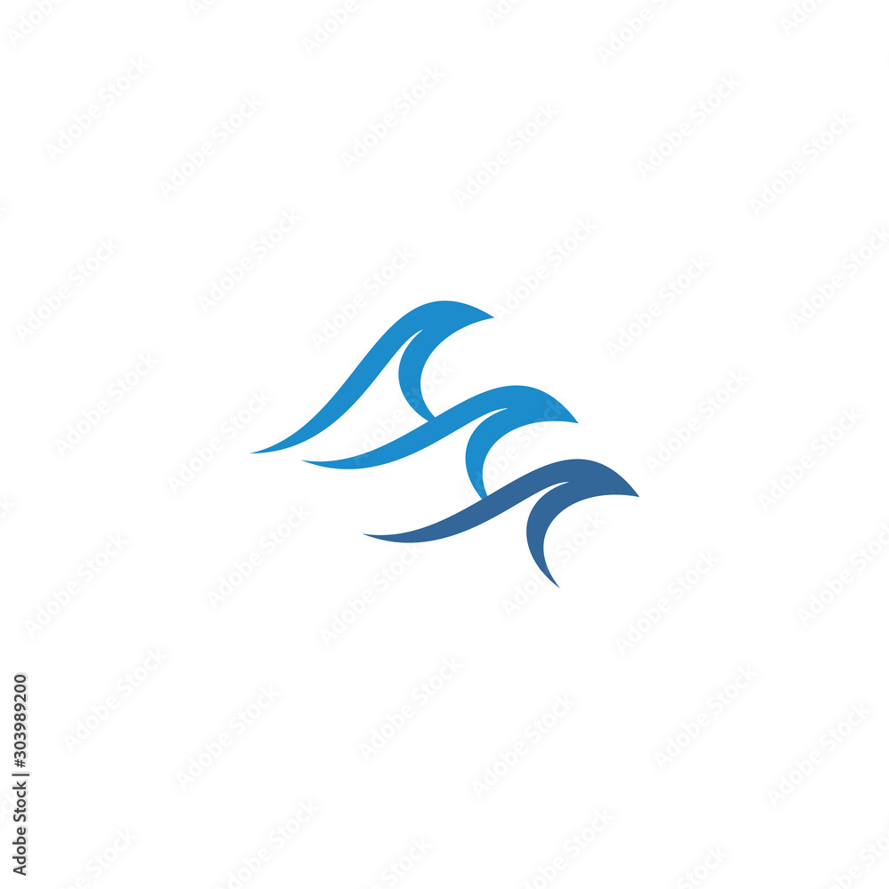 water wave logo icon vector design symbol water wave logo icon vector design symbol