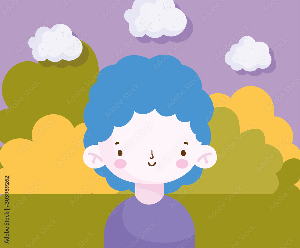 smiling cute little boy in the park scene smiling cute little boy in the park scene