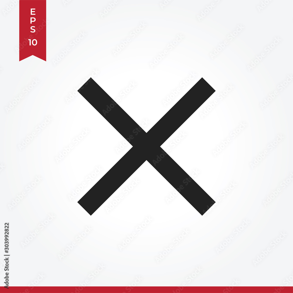 Cancel vector icon, simple sign for web site and mobile app. Cancel vector icon, simple sign for web site and mobile app.