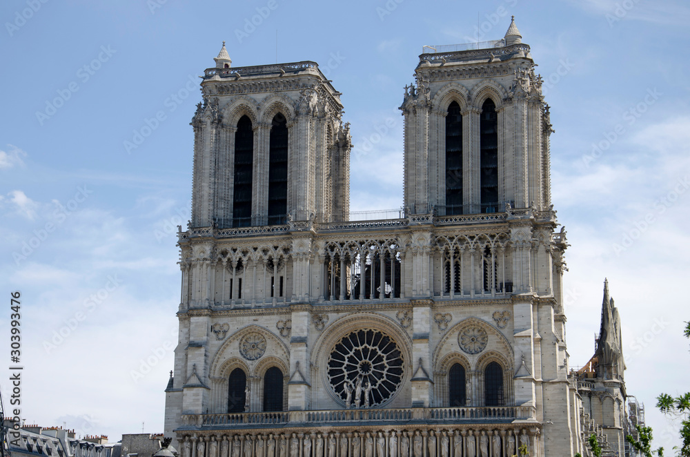 Catholic cathedral Notre-Dame, Paris, France, Europe
