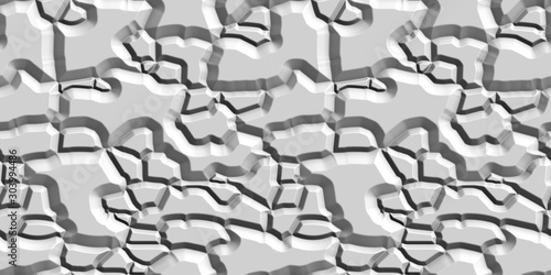 Abstract stone 3D white bac...