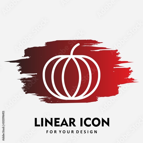 paprika icon isolated on abstract background