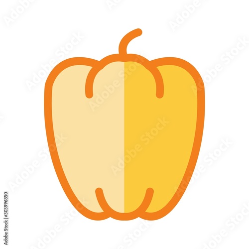 paprika icon isolated on abstract background
