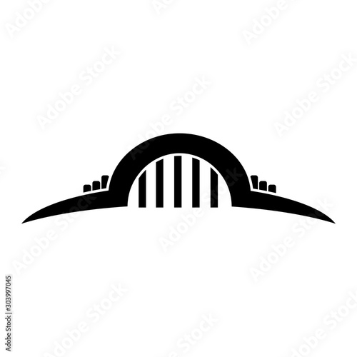 bridge logo icon vector design symbol