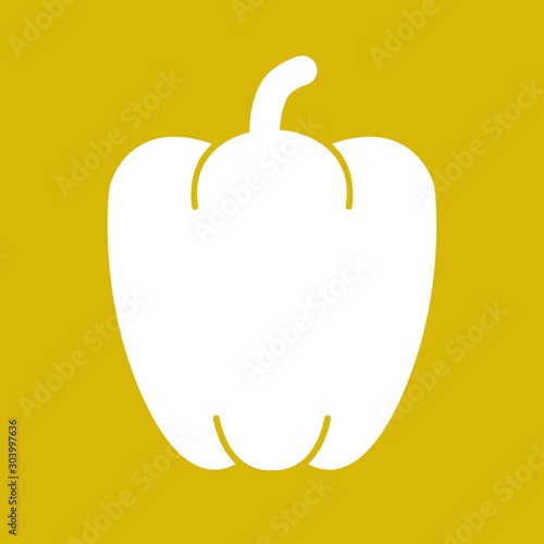 paprika icon isolated on abstract background
