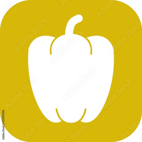 paprika icon isolated on abstract background