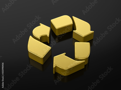 Gold recycle symbol