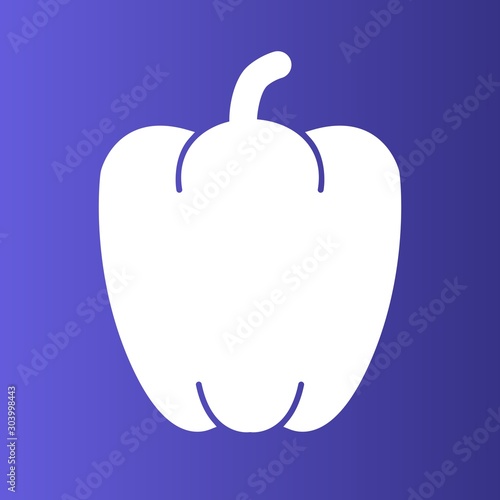 paprika icon isolated on abstract background