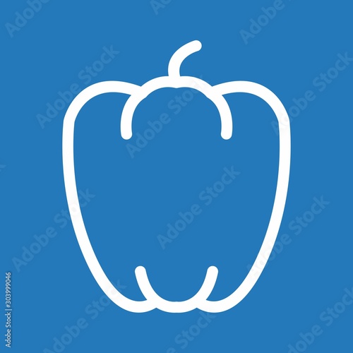 paprika icon isolated on abstract background