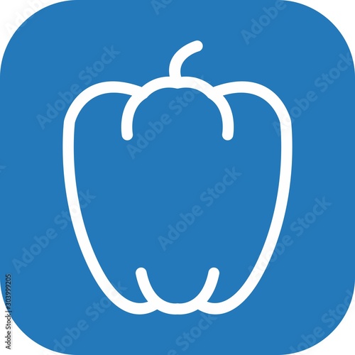 paprika icon isolated on abstract background