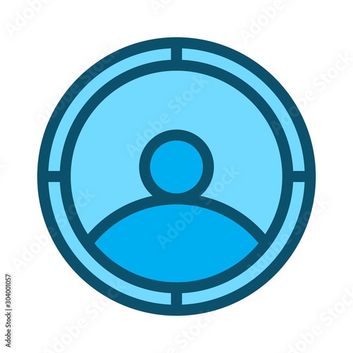 targeting icon isolated on abstract background