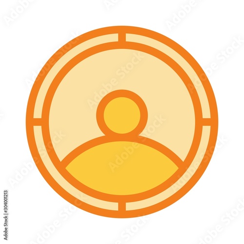 targeting icon isolated on abstract background