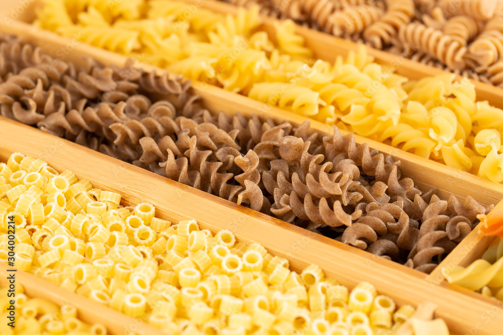 Various kind of pasta