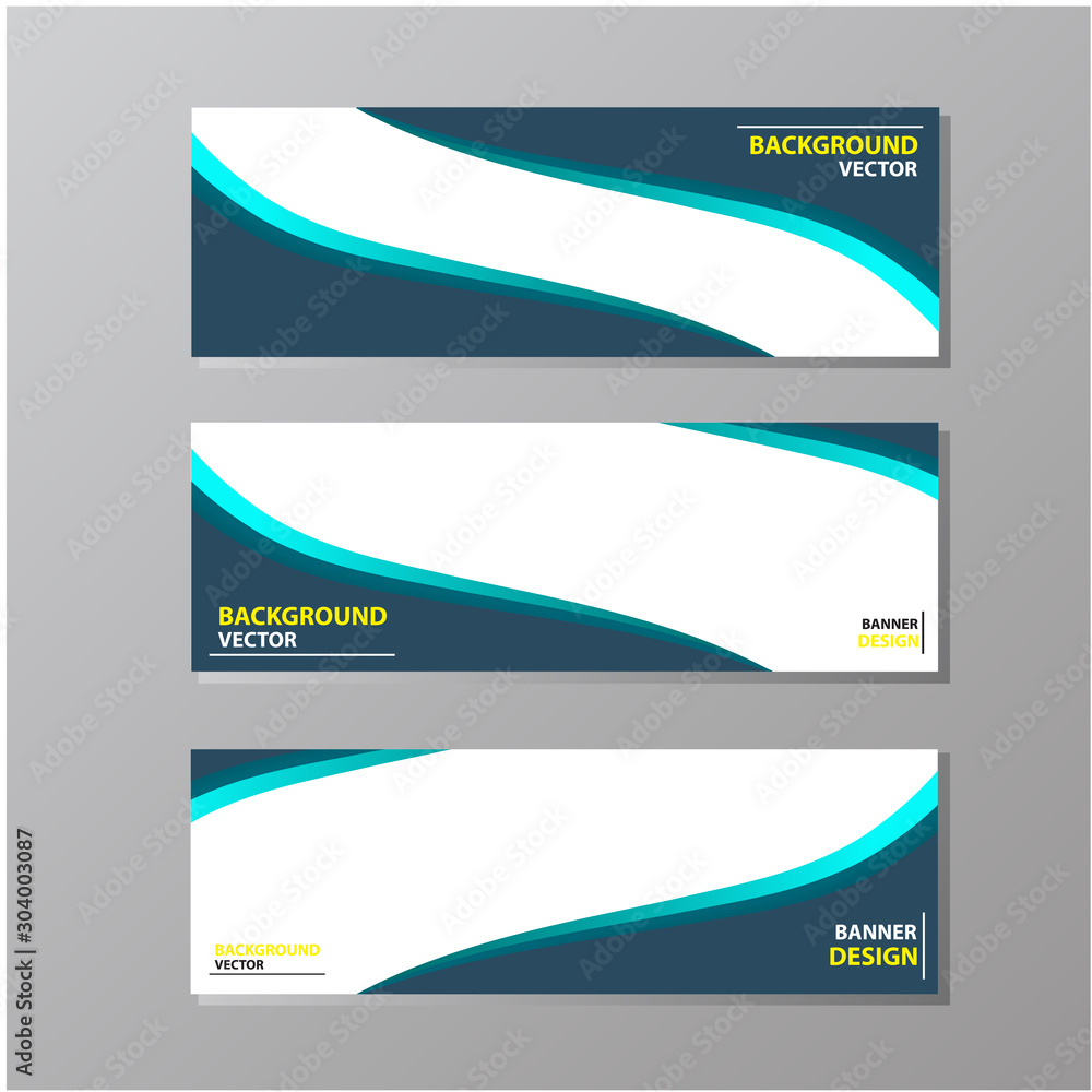 Set of vector banner background design Set of vector banner background design