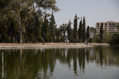 lago en el parque de Chapultepec