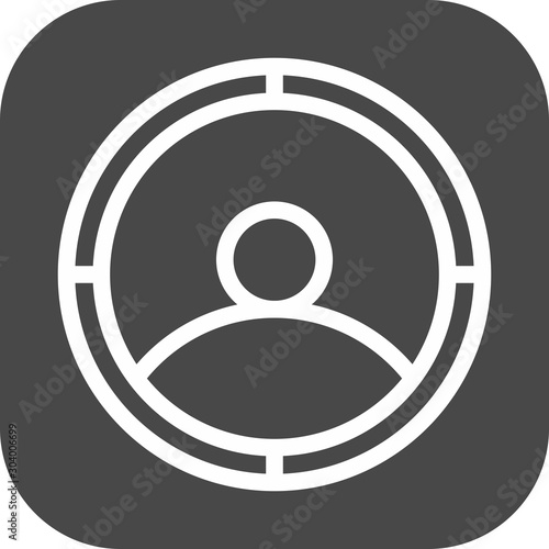 targeting icon isolated on abstract background