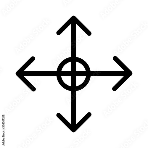 reticle icon isolated on abstract background