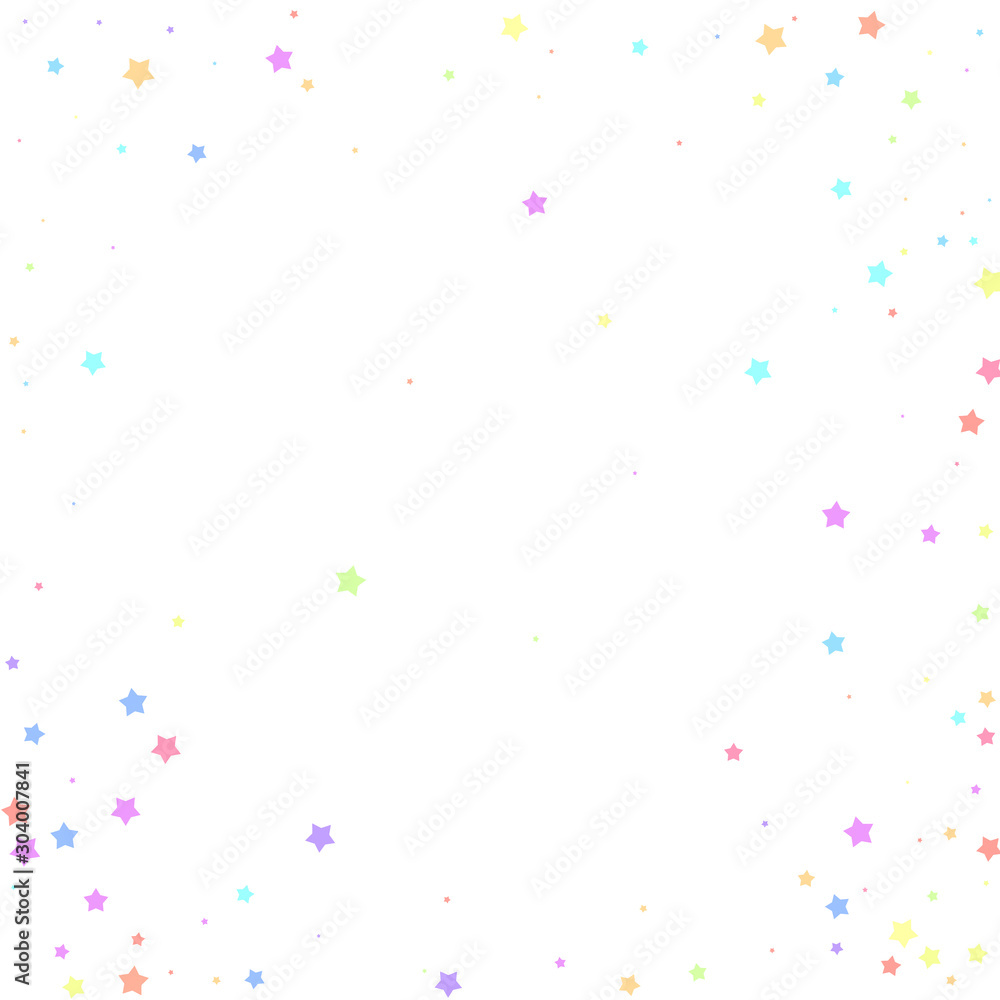 Festive confetti. Celebration stars. Colorful star