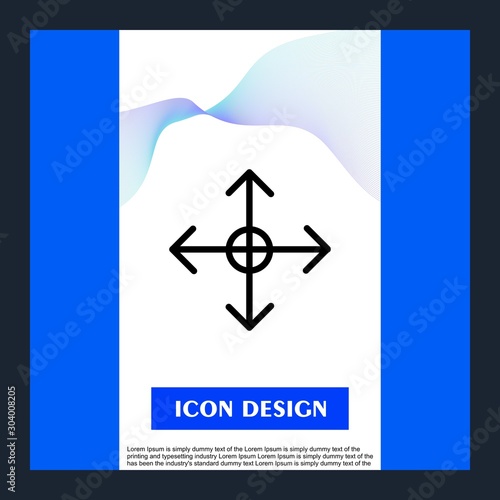 reticle icon isolated on abstract background
