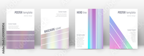 Flyer layout. Geometric remarkable template for Br
