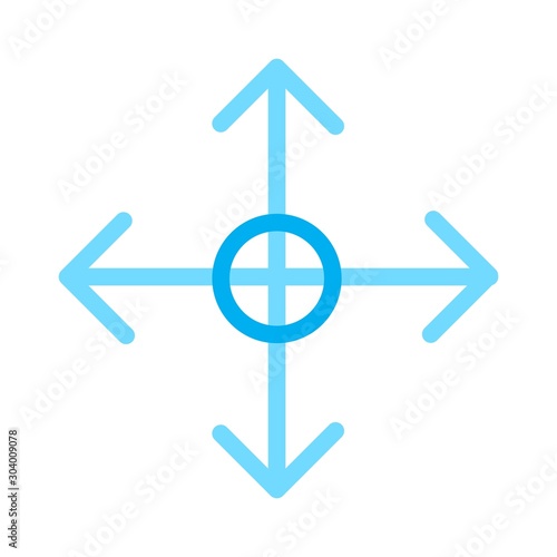 reticle icon isolated on abstract background