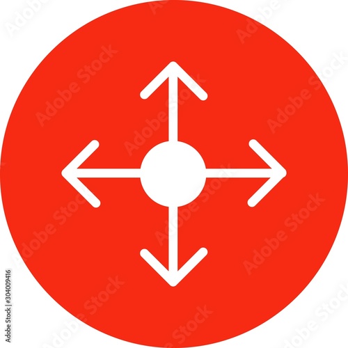 reticle icon isolated on abstract background
