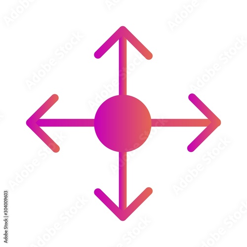 reticle icon isolated on abstract background
